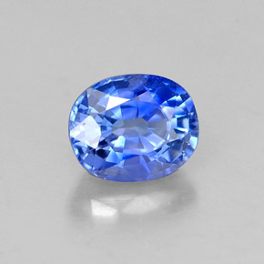 Saphir bleue naturelle coupe ovale, 1,03 ct, VS