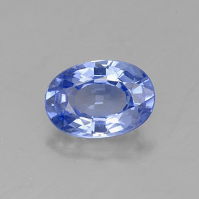 Saphir bleue naturelle coupe ovale, 0,99 ct, VVS