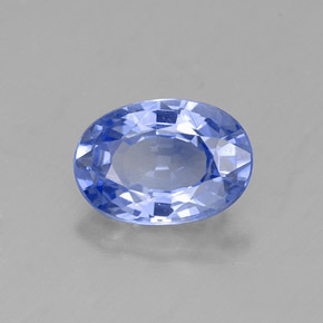 Saphir bleue naturelle coupe ovale, 0,99 ct, VVS