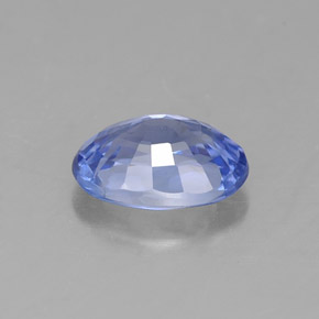 Saphir bleue naturelle coupe ovale, 0,99 ct, VVS
