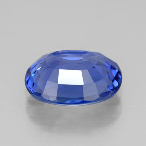 Saphir bleue naturelle coupe ovale, 2,73 ct, VVS