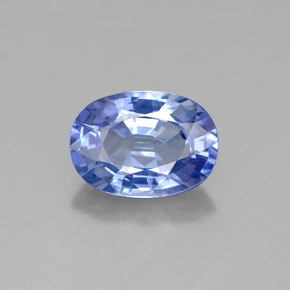 Saphir bleue naturelle coupe ovale, 1,08 ct, VS