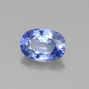 Saphir bleue naturelle coupe ovale, 1,08 ct, VS