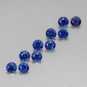 Achetez naturel ct bleue saphir gems, coupe roude, en provenance madagascar chez gemselect. en stock, livraison internationale!