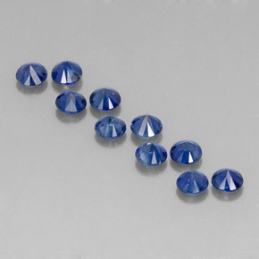 Achetez naturel ct bleue saphir gems, coupe roude, en provenance madagascar chez gemselect. en stock, livraison internationale!
