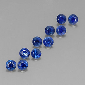 Achetez naturel ct bleue saphir gems, coupe roude, en provenance madagascar chez gemselect. en stock, livraison internationale!