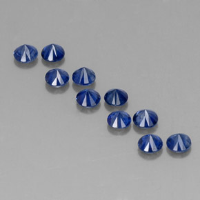 Achetez naturel ct bleue saphir gems, coupe roude, en provenance madagascar chez gemselect. en stock, livraison internationale!