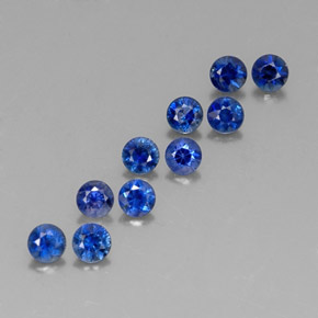 Achetez naturel ct bleue saphir gems, coupe roude, en provenance madagascar chez gemselect. en stock, livraison internationale!