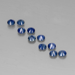 Achetez naturel ct bleue saphir gems, coupe roude, en provenance madagascar chez gemselect. en stock, livraison internationale!
