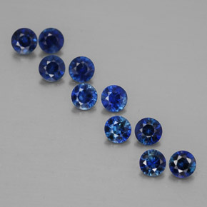 Achetez naturel ct bleue saphir gems, coupe roude, en provenance madagascar chez gemselect. en stock, livraison internationale!
