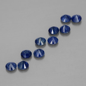Achetez naturel ct bleue saphir gems, coupe roude, en provenance madagascar chez gemselect. en stock, livraison internationale!