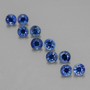 Achetez naturel ct bleue saphir gems, coupe roude, en provenance madagascar chez gemselect. en stock, livraison internationale!