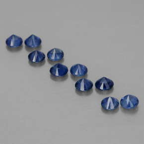 Achetez naturel ct bleue saphir gems, coupe roude, en provenance madagascar chez gemselect. en stock, livraison internationale!