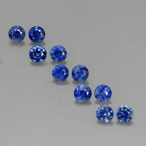 Achetez naturel ct bleue saphir gems, coupe roude, en provenance madagascar chez gemselect. en stock, livraison internationale!