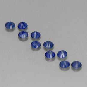 Achetez naturel ct bleue saphir gems, coupe roude, en provenance madagascar chez gemselect. en stock, livraison internationale!