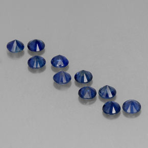 Achetez naturel ct bleue saphir gems, coupe roude, en provenance madagascar chez gemselect. en stock, livraison internationale!