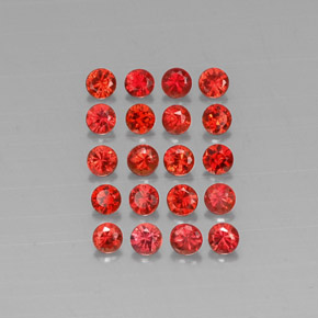 Achetez naturel ct orange saphir gems, coupe roude, en provenance tanzanie (songea) chez gemselect. en stock, livraison internationale!