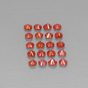 Achetez naturel ct orange saphir gems, coupe roude, en provenance tanzanie (songea) chez gemselect. en stock, livraison internationale!