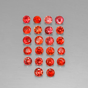 Achetez naturel ct orange saphir gems, coupe roude, en provenance tanzanie chez gemselect. en stock, livraison internationale!