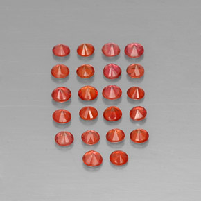 Achetez naturel ct orange saphir gems, coupe roude, en provenance tanzanie chez gemselect. en stock, livraison internationale!