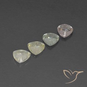 Achetez naturel 2,67ct multicolore saphir gems, trillion, en provenance tanzanie chez gemselect. en stock, livraison internationale!