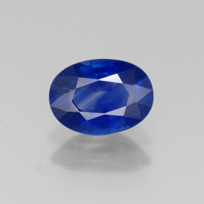 Saphir bleue naturelle coupe ovale, 1,07 ct, VVS-VS