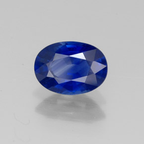 Saphir bleue naturelle coupe ovale, 1,07 ct, VVS-VS