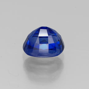 Saphir bleue naturelle coupe ovale, 1,28 ct, VVS