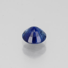 Saphir bleue naturelle coupe roude, 0,73 ct, VS
