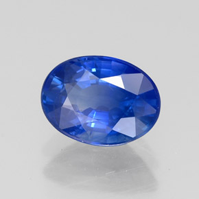 Saphir bleue naturelle coupe ovale, 1,46 ct, VS