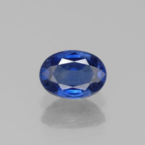 Saphir bleue naturelle coupe ovale, 0,67 ct, VS-SI