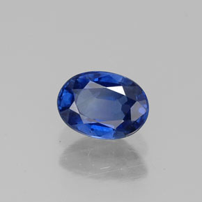Saphir bleue naturelle coupe ovale, 0,67 ct, VS-SI