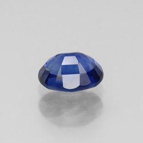 Saphir bleue naturelle coupe ovale, 0,75 ct, VS