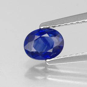 Saphir bleue naturelle coupe ovale, 0,70 ct, VS