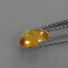 Saphir jaune naturelle transparent, 0,97 ct, transparent / translucide