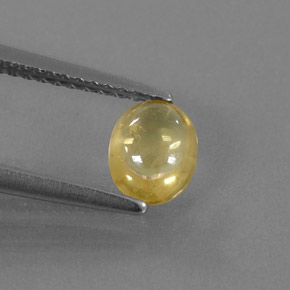 Saphir jaune naturelle transparent, 0,87 ct, transparent / translucide