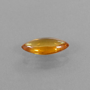 Saphir orange naturelle transparent, 0,74 ct, transparent / translucide
