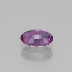 Saphir violet naturelle coupe ovale, 0,55 ct, VVS-VS