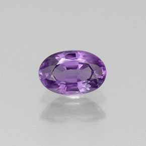Saphir violet naturelle coupe ovale, 0,54 ct, VVS-VS