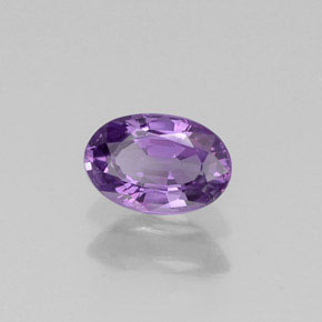 Saphir violet naturelle coupe ovale, 0,54 ct, VVS-VS