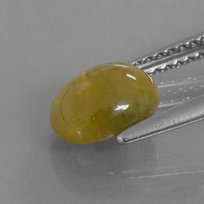 Saphir jaune naturelle transparent, 2,09 ct, transparent / translucide