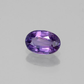 Saphir violet naturelle coupe ovale, 0,59 ct, VS