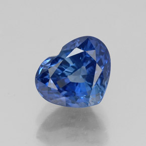 Saphir bleue naturelle forme de coeur, 2,21 ct, VS