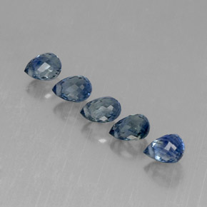 Achetez naturel ct bleue saphir gems, briolette, en provenance tanzanie (songea) chez gemselect. en stock, livraison internationale!