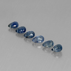 Achetez naturel ct bleue saphir gems, briolette, en provenance tanzanie (songea) chez gemselect. en stock, livraison internationale!