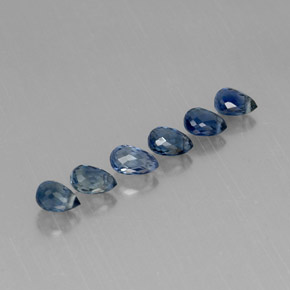 Achetez naturel ct bleue saphir gems, briolette, en provenance tanzanie (songea) chez gemselect. en stock, livraison internationale!