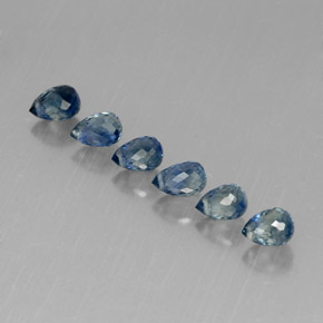 Achetez naturel ct bleue saphir gems, briolette, en provenance tanzanie (songea) chez gemselect. en stock, livraison internationale!