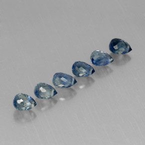 Achetez naturel ct bleue saphir gems, briolette, en provenance tanzanie (songea) chez gemselect. en stock, livraison internationale!