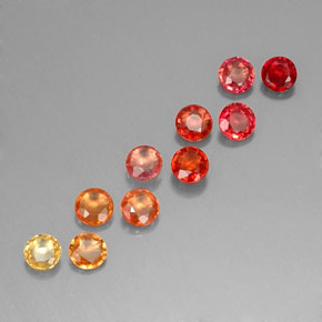 Achetez naturel ct multicolore saphir gems, coupe roude, en provenance tanzanie (songea) chez gemselect. en stock, livraison internationale!