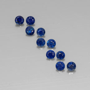 Achetez naturel ct bleue saphir gems, coupe roude, en provenance madagascar chez gemselect. en stock, livraison internationale!